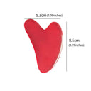 Heart Shape Resin Gua Sha Acupoint Massage Tool Kit