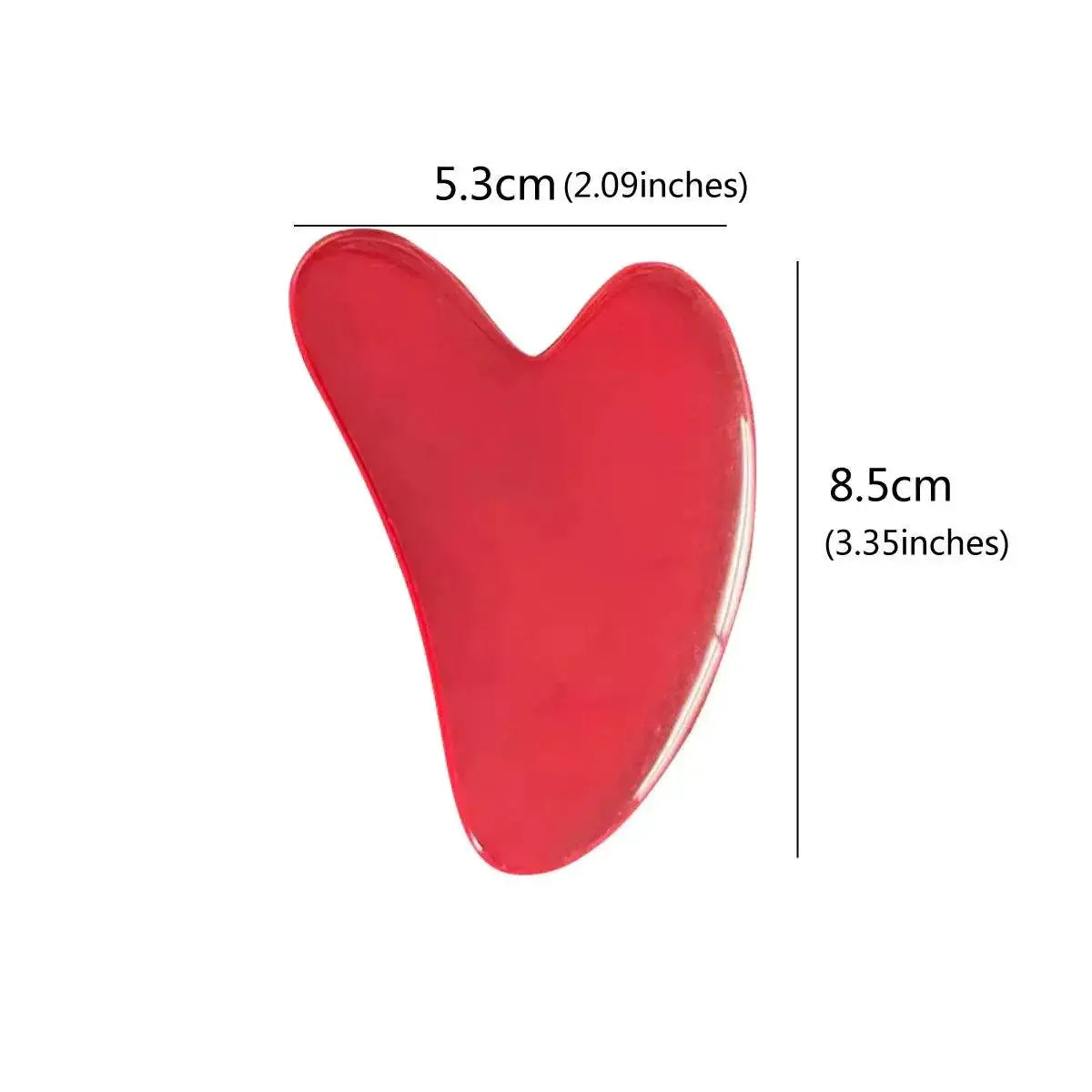 Heart Shape Resin Gua Sha Acupoint Massage Tool Kit