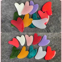 Heart Shape Resin Gua Sha Acupoint Massage Tool Kit