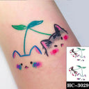Heartfelt Black Waterproof Tattoo Expressive Hand-Drawn Design