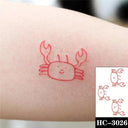 Heartfelt Black Waterproof Tattoo Expressive Hand-Drawn Design