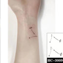 Heartfelt Black Waterproof Tattoo Expressive Hand-Drawn Design