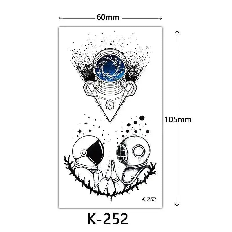 Heartfelt Black Waterproof Tattoo Expressive Hand Drawn