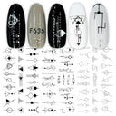 Heartfelt Love Nail Sticker Set: Romantic 3D Expressions
