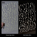 Heartfelt Love Nail Sticker Set: Romantic 3D Expressions