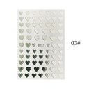Heartfelt Love Nail Sticker Set: Romantic 3D Expressions