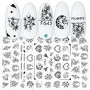 Heartfelt Love Nail Sticker Set: Romantic 3D Expressions