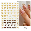 Heartfelt Love Nail Sticker Set: Romantic 3D Expressions
