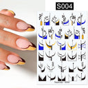 Heartfelt Love Nail Sticker Set: Romantic 3D Expressions