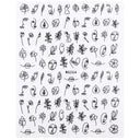 Heartfelt Love Nail Sticker Set: Romantic 3D Expressions