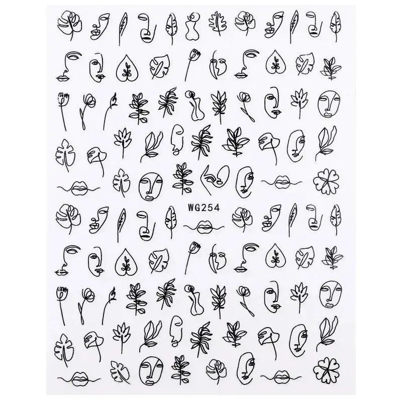 Heartfelt Love Nail Sticker Set Romantic Expressions — product view 15