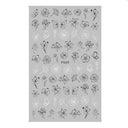 Heartfelt Love Nail Sticker Set: Romantic 3D Expressions