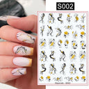 Heartfelt Love Nail Sticker Set: Romantic 3D Expressions