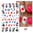Heartfelt Love Nail Sticker Set: Romantic 3D Expressions
