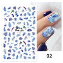 Heartfelt Love Nail Sticker Set: Romantic 3D Expressions