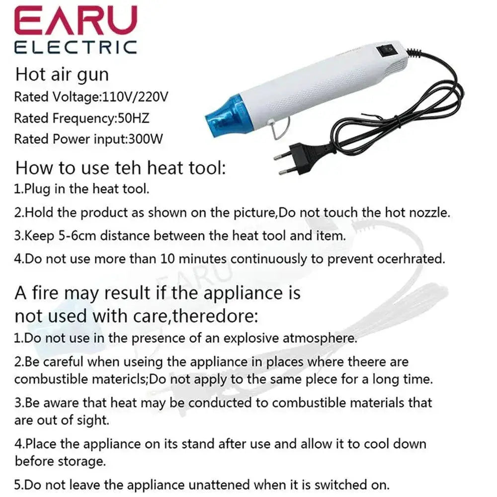 300W Heat Gun For DIY Craft Embossing And Crafting