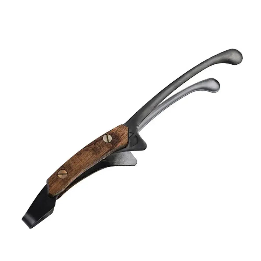 Heat Resistant 304 Stainless Steel BBQ Tongs Wooden Grip