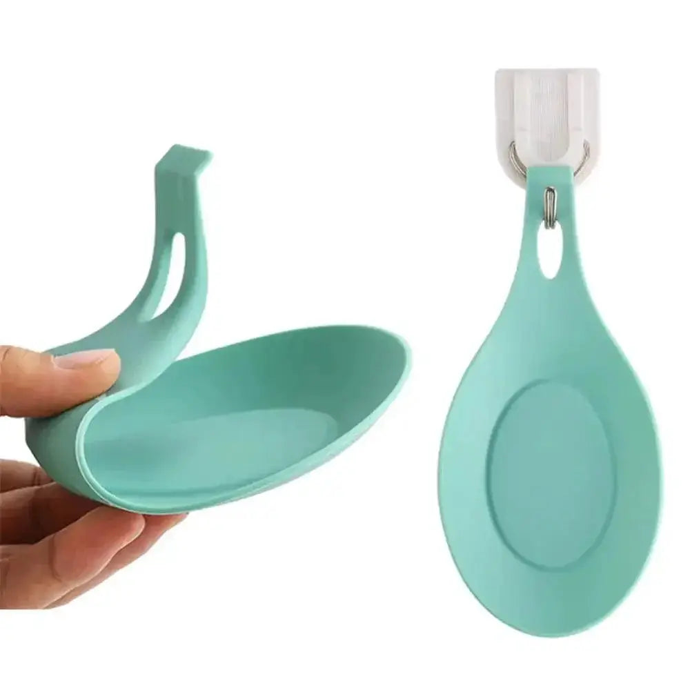 Heat Resistant Silicone Spoon Rest and Utensil Organizer