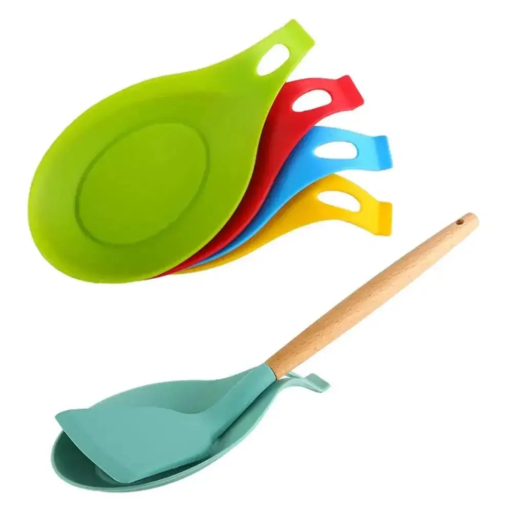 Heat Resistant Silicone Spoon Rest and Utensil Organizer