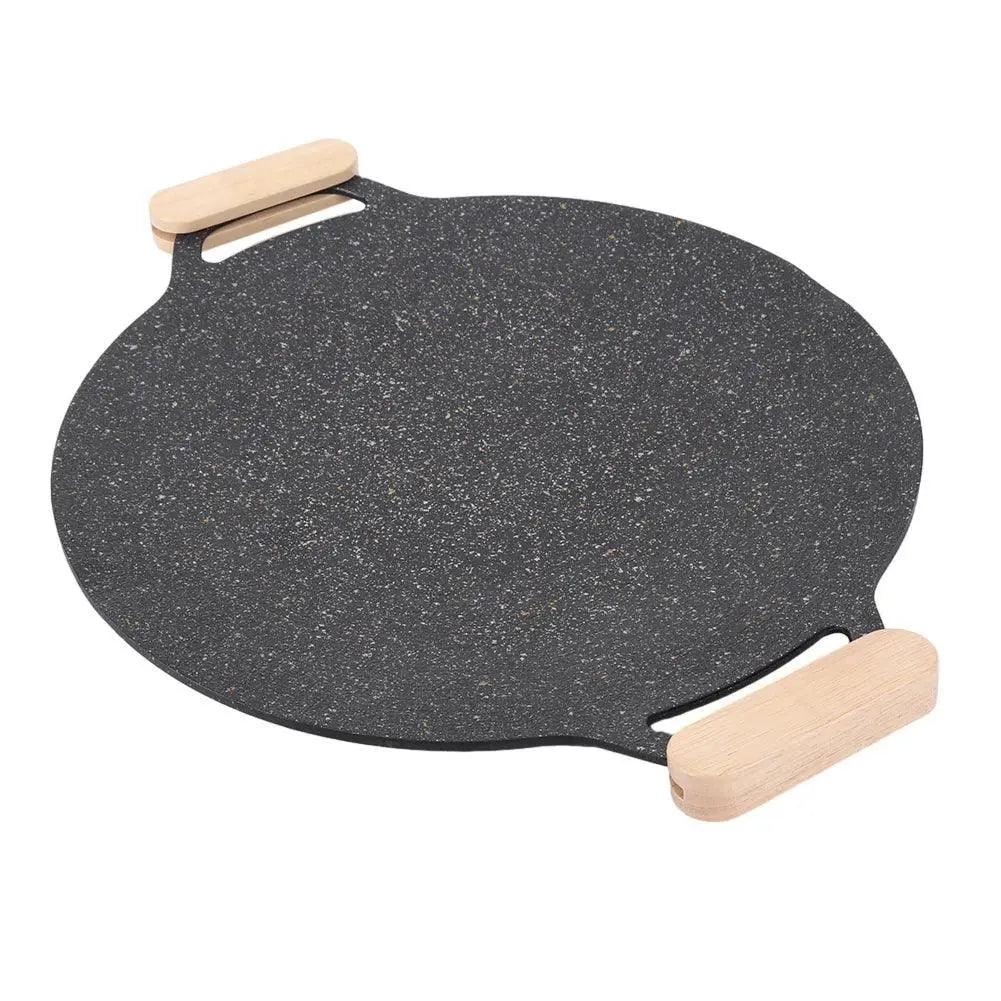 Heat Resistant Wooden BBQ Pan Handles 2 Pack Grilling