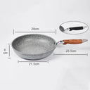 Heavy Duty Non Stick Ceramic Wok Pan For Induction Cooking