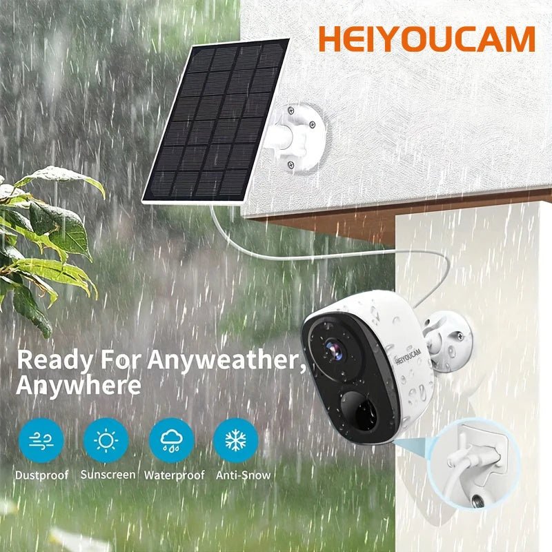 HEIYOUCAM BW4 Wireless Outdoor Security Camera - 2K Battery Spotlight Siren WiFi