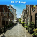 Clear 2K Outdoor Security Cam for Home