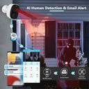 Clear 2K Outdoor Security Cam for Home