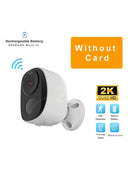 HEIYOUCAM BW4 Wireless Outdoor Security Camera - 2K Battery Spotlight Siren WiFi
