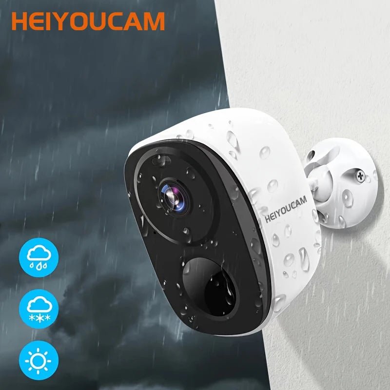 HEIYOUCAM BW4 Wireless Outdoor Security Camera - 2K Battery Spotlight Siren WiFi