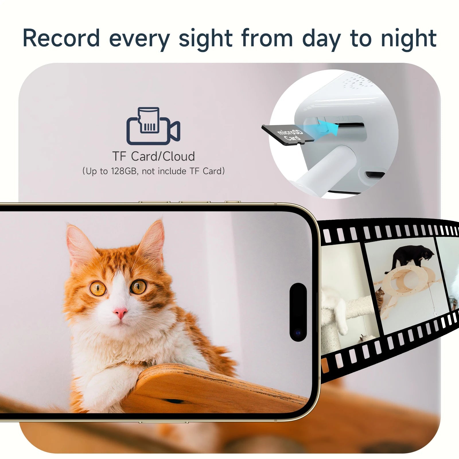 HEIYOUCAM Window Camera - Dual WiFi 3MP HD Full Color Night Vision Through Glass