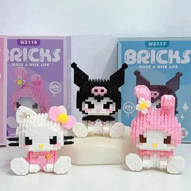 Hello Kitty Kuromi Building Block Set Enchanting Decor Fun