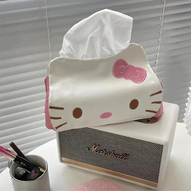 Hello Kitty Tissue Box Cute Cartoon Cat Napkin Case