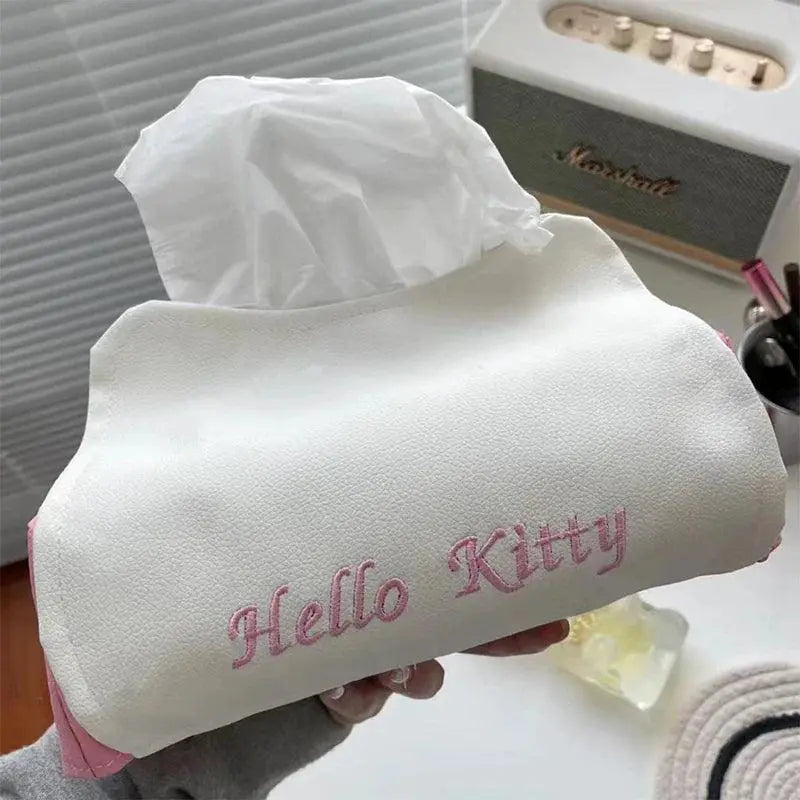 Hello Kitty Tissue Box Cute Cartoon Cat Napkin Case