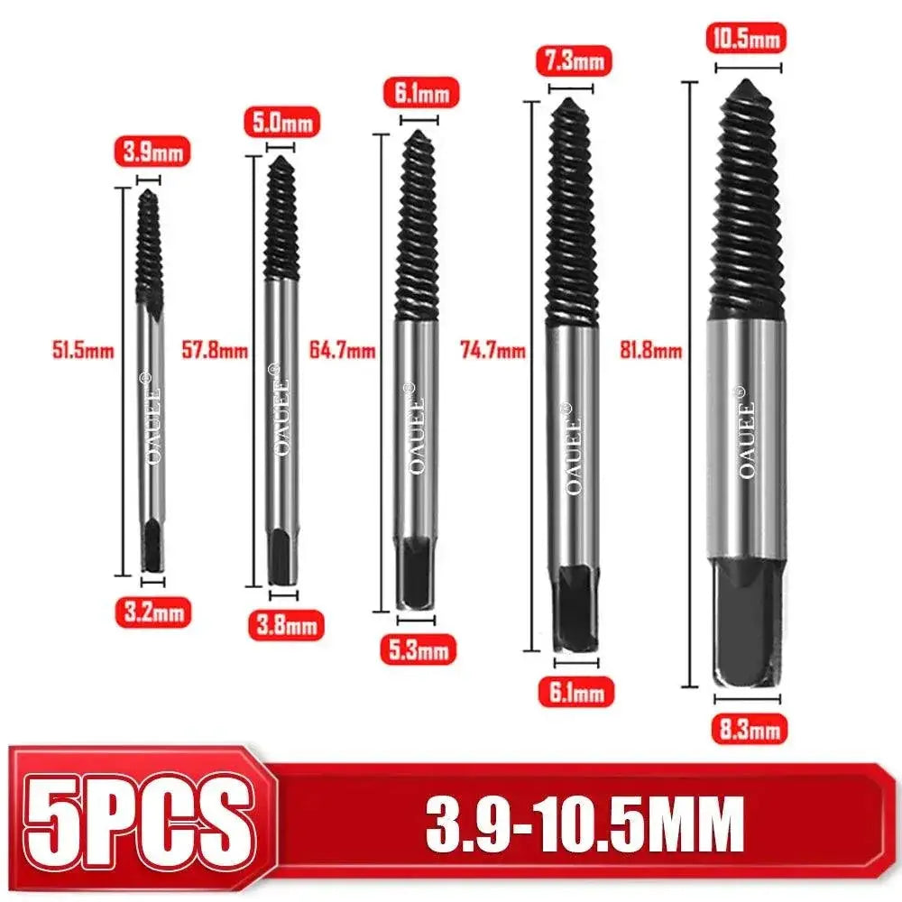 Hex Screw Extractors Set Quick Rusted Screw Remover Kit