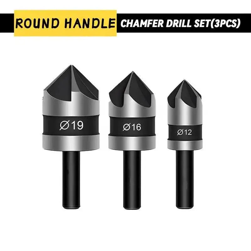 Hex Shank Countersink Drill Bit Set For Wood And Soft Metals
