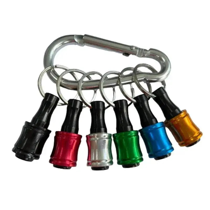 Hex Shank Bit Holder Keychain Set Screwdriver Kit Portable