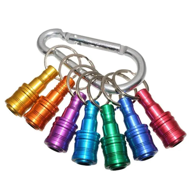 Hex Shank Bit Holder Keychain Set Screwdriver Kit Portable