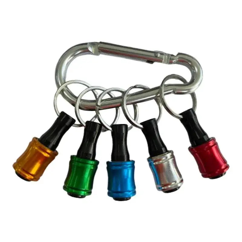 Hex Shank Bit Holder Keychain Set Screwdriver Kit Portable