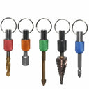 Hex Shank Screwdriver Bit Holder Keychain Set Portable Tool Kit