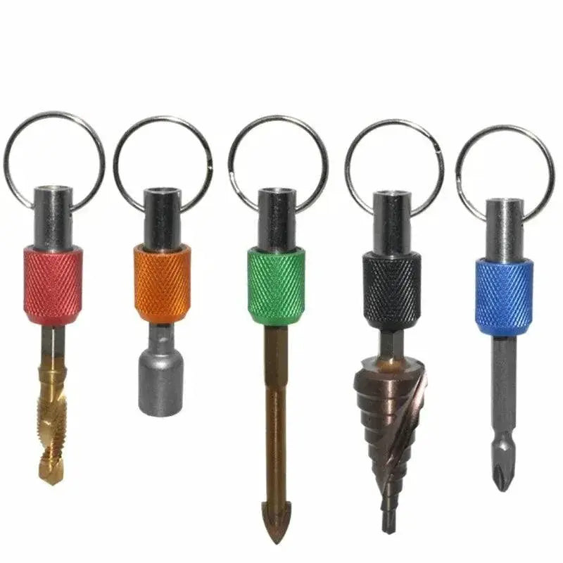 Hex Shank Bit Holder Keychain Set Screwdriver Kit Portable