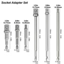 Hex Shank Socket Adapter for Impact Drill Wrench Conversion