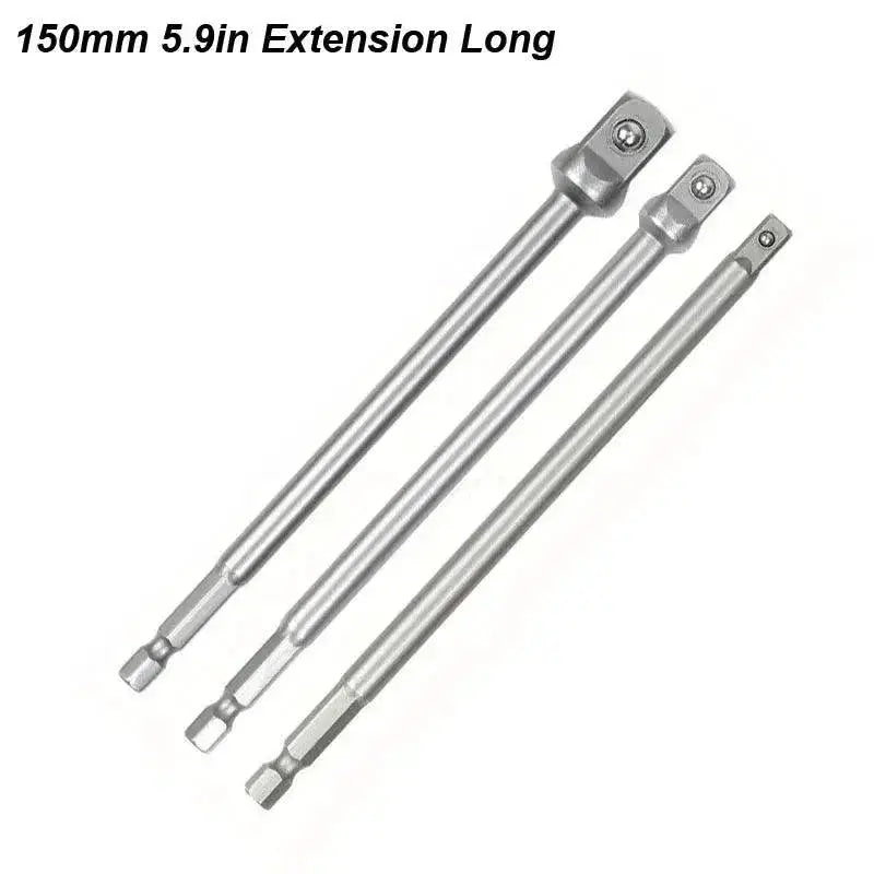 Hex Shank Socket Adapter For Impact Drill Wrench Conversion
