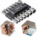 Hex Socket Nut Driver Set Screwdriver Bits Wrenches Gray Silver