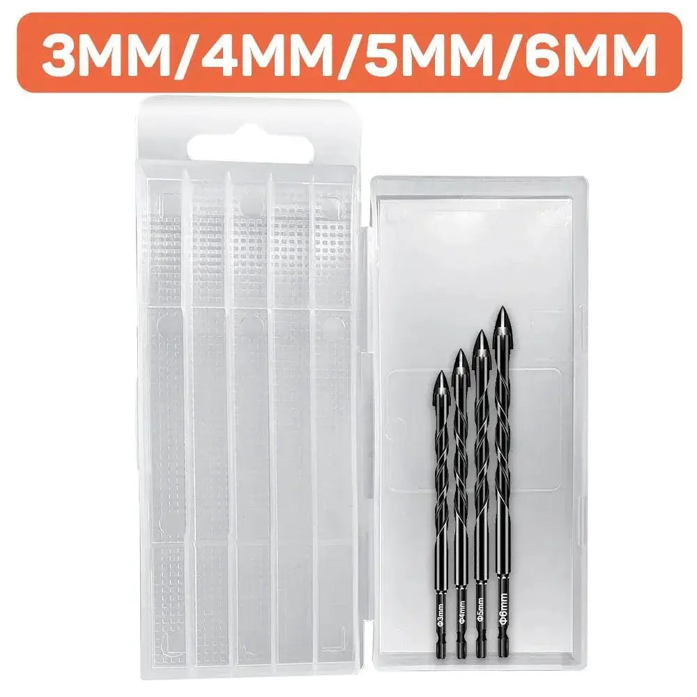 Hex Tile Drill Bits Set Hex Shank Industrial Grade Carbide