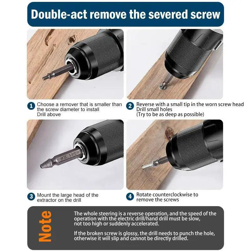 Hexagon Drill Set Screw And Wire Extractor Kit Precision