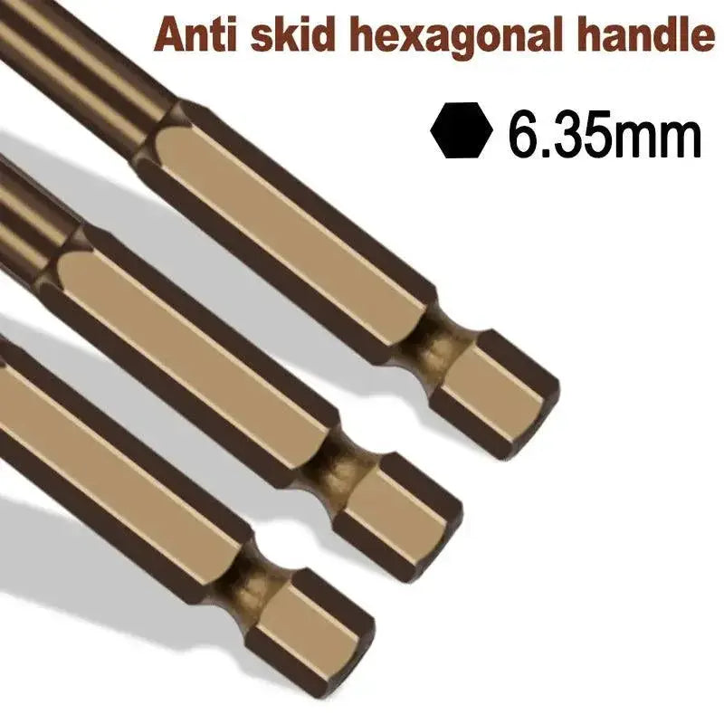 Hexagonal Shank Drill Bit Set Cobalt Steel Multi Purpose