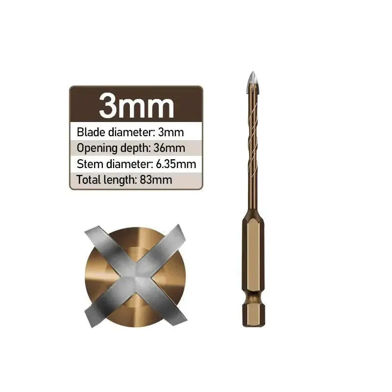 Hexagonal Shank Drill Bit Set Cobalt Steel Multi Purpose