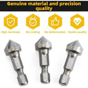 Hexagonal Shank Six Blade Woodworking Chamfer Tool