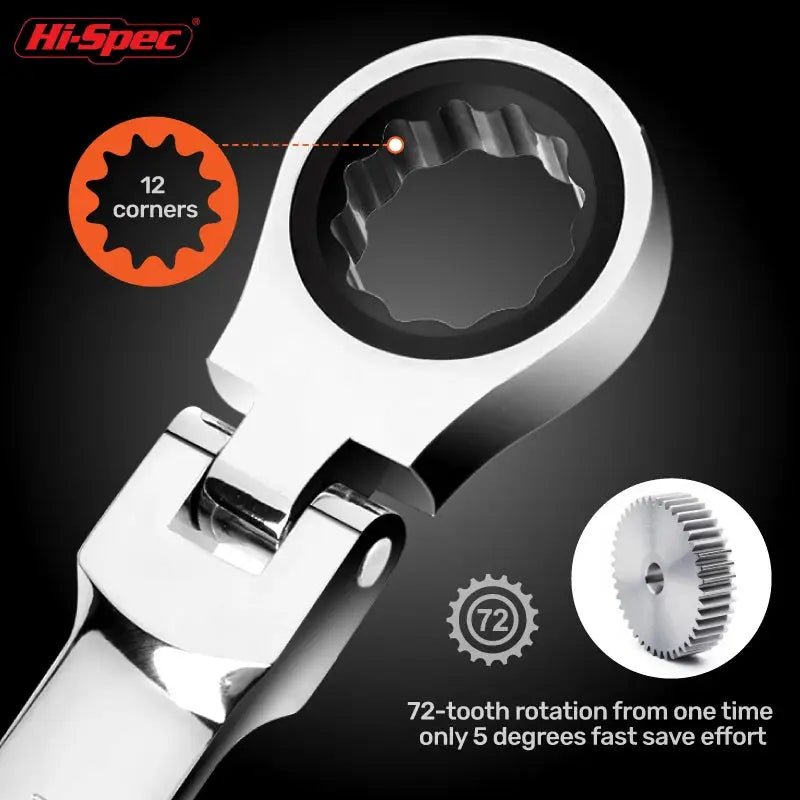Hi - Spec Adjustable Torque Ratchet Set 8 - 19mm For Bikes Quick Fixes